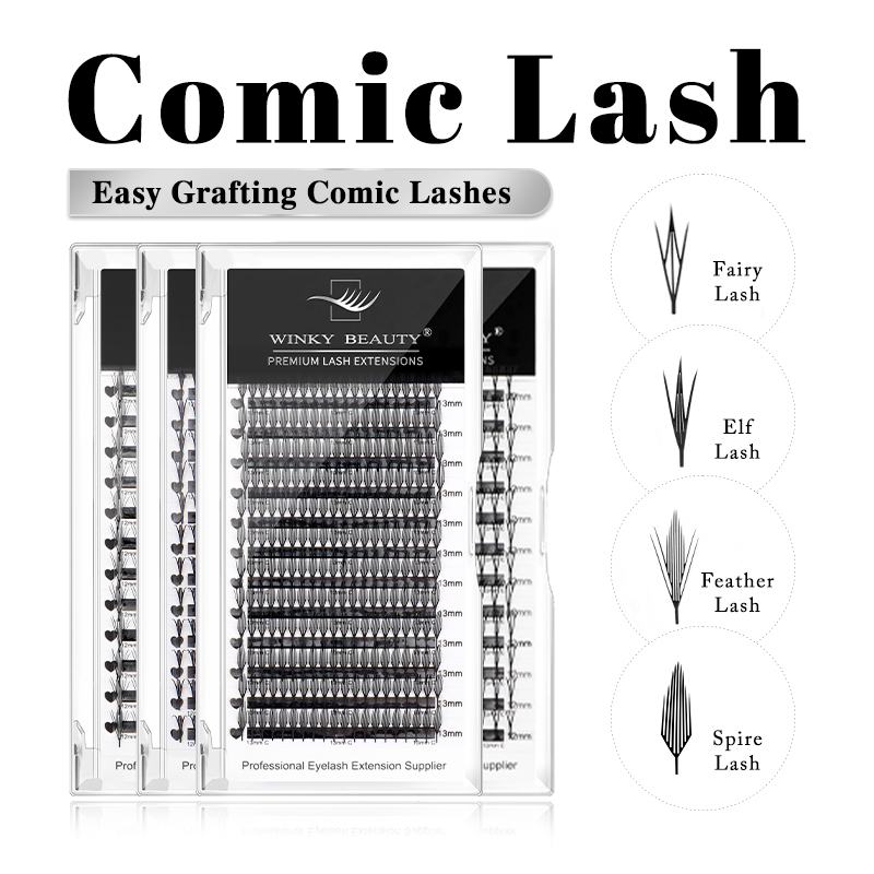 Eyelash Extension Anime - Winky Beauty Premade Narrow Spire Fairy