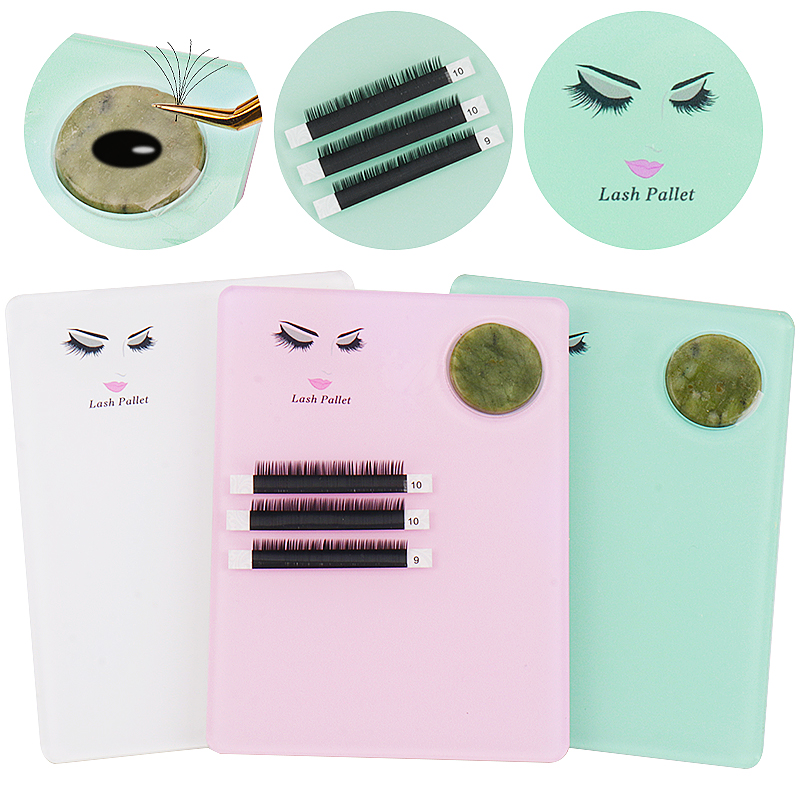 Lash Tile Palette - 1 buah akrilik batu giok ekstensi