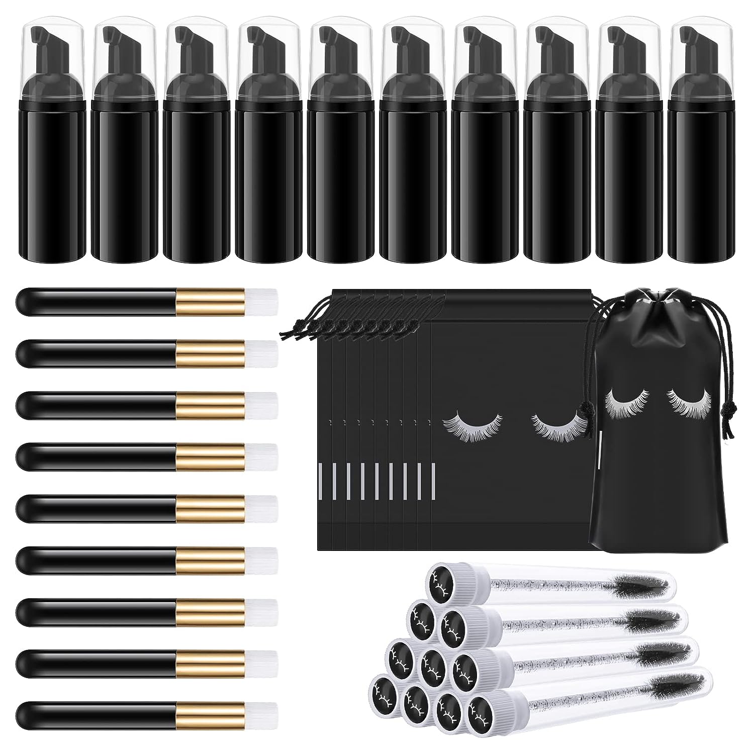 Eyelash Extension Wash Kit - Set peralatan rias ekstensi bulu mata,