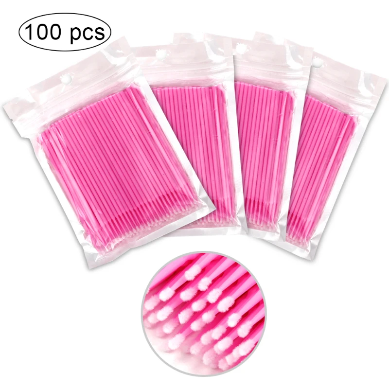 100Pcs/kantong Sikat Bulu Mata - Eyelash Extension Guide ulasan dan harga