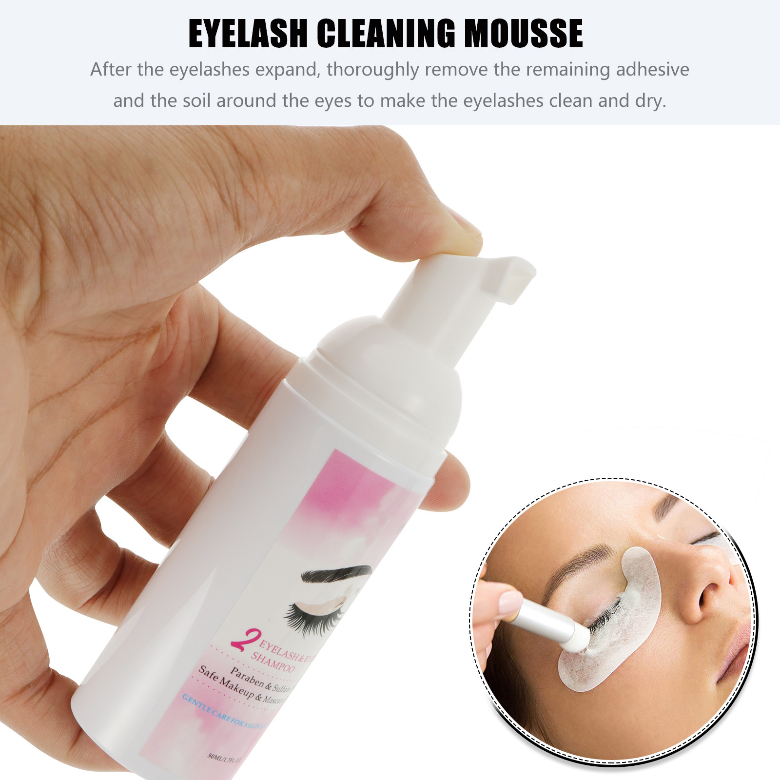 Sampo untuk Perawatan Bulu Mat - Eyelash Extension Foam Cleanser ulasan dan harga