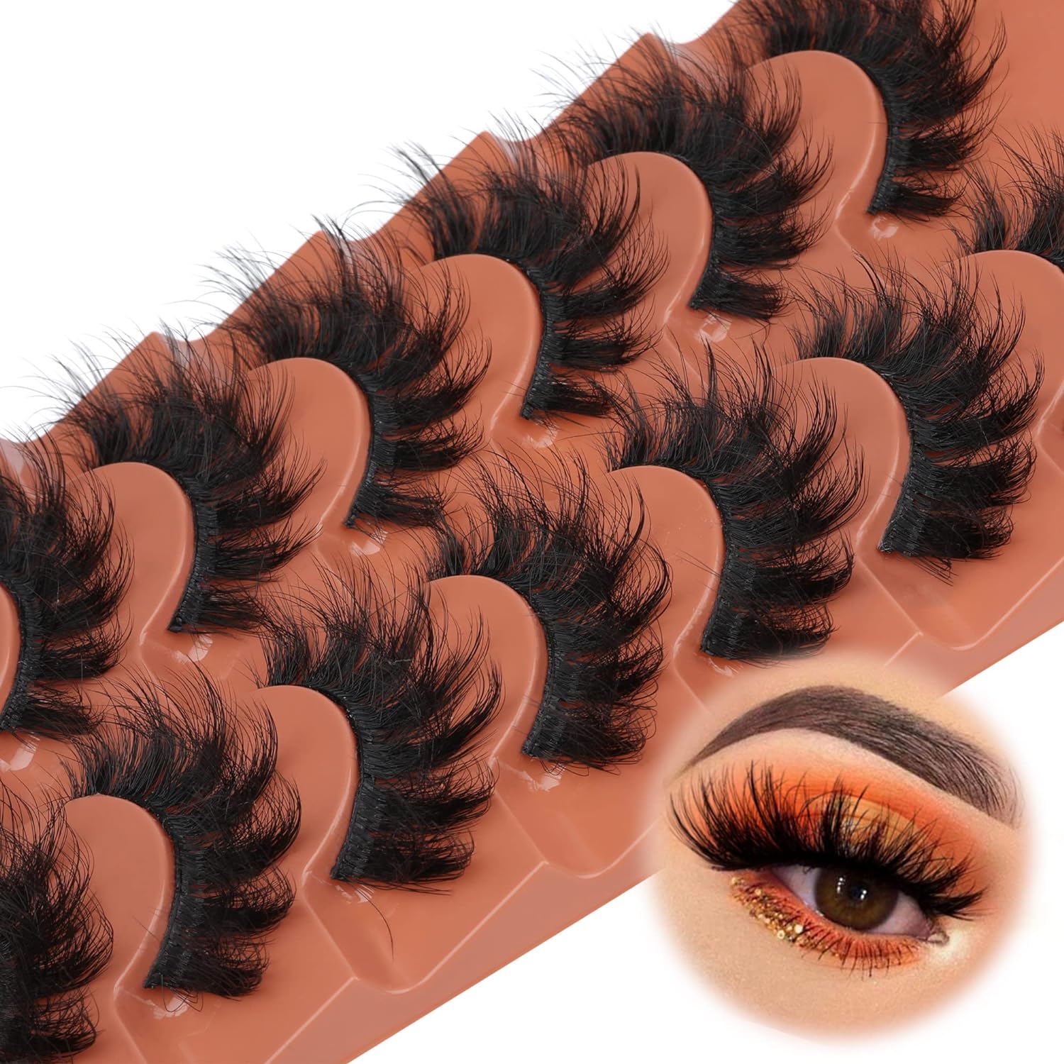 7 pasang bulu mata palsu halus - Eyelash Extension Cat Eye ulasan dan harga