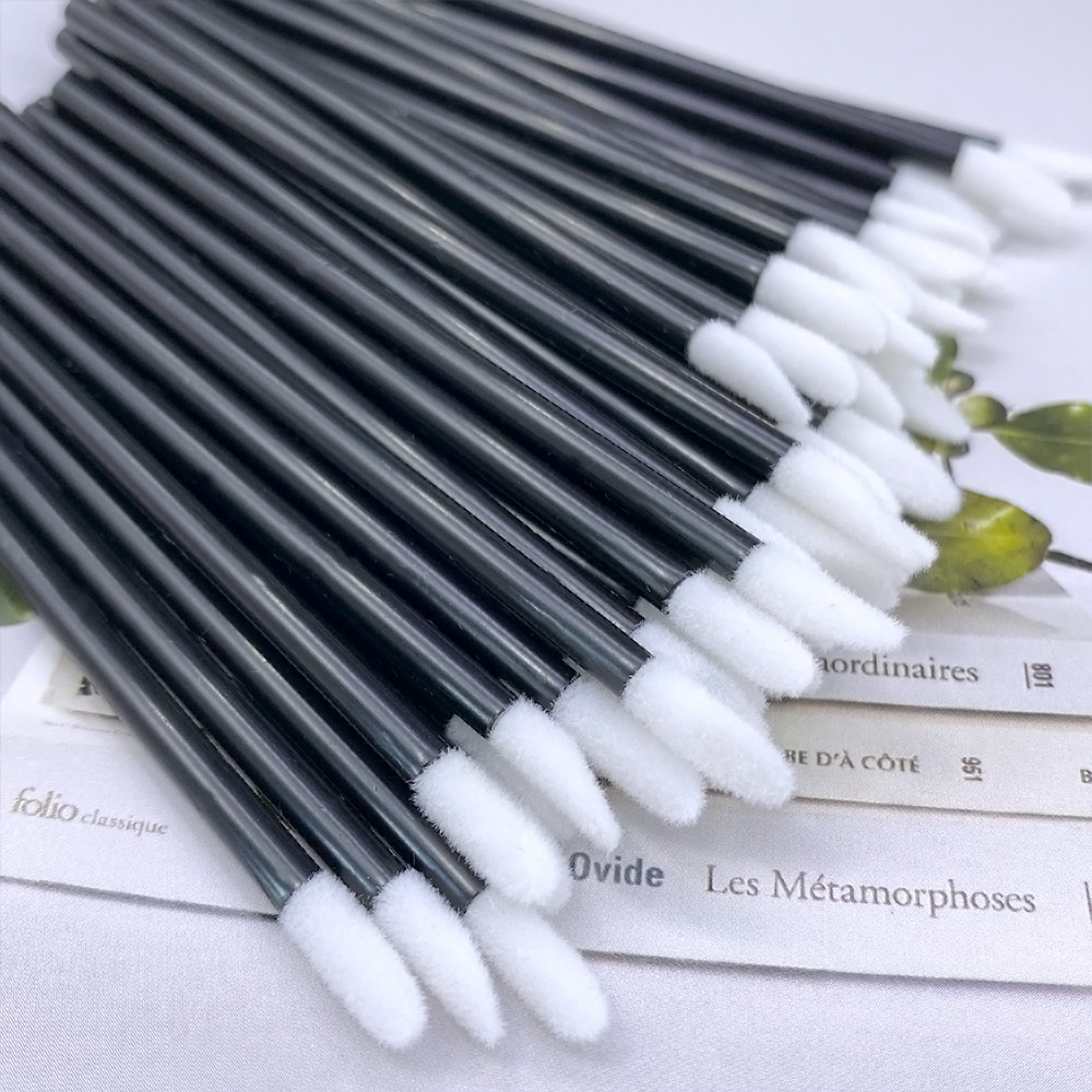 100 Buah Kuas Bibir Sekali Pak - Eyelash Extension Vendor ulasan dan harga