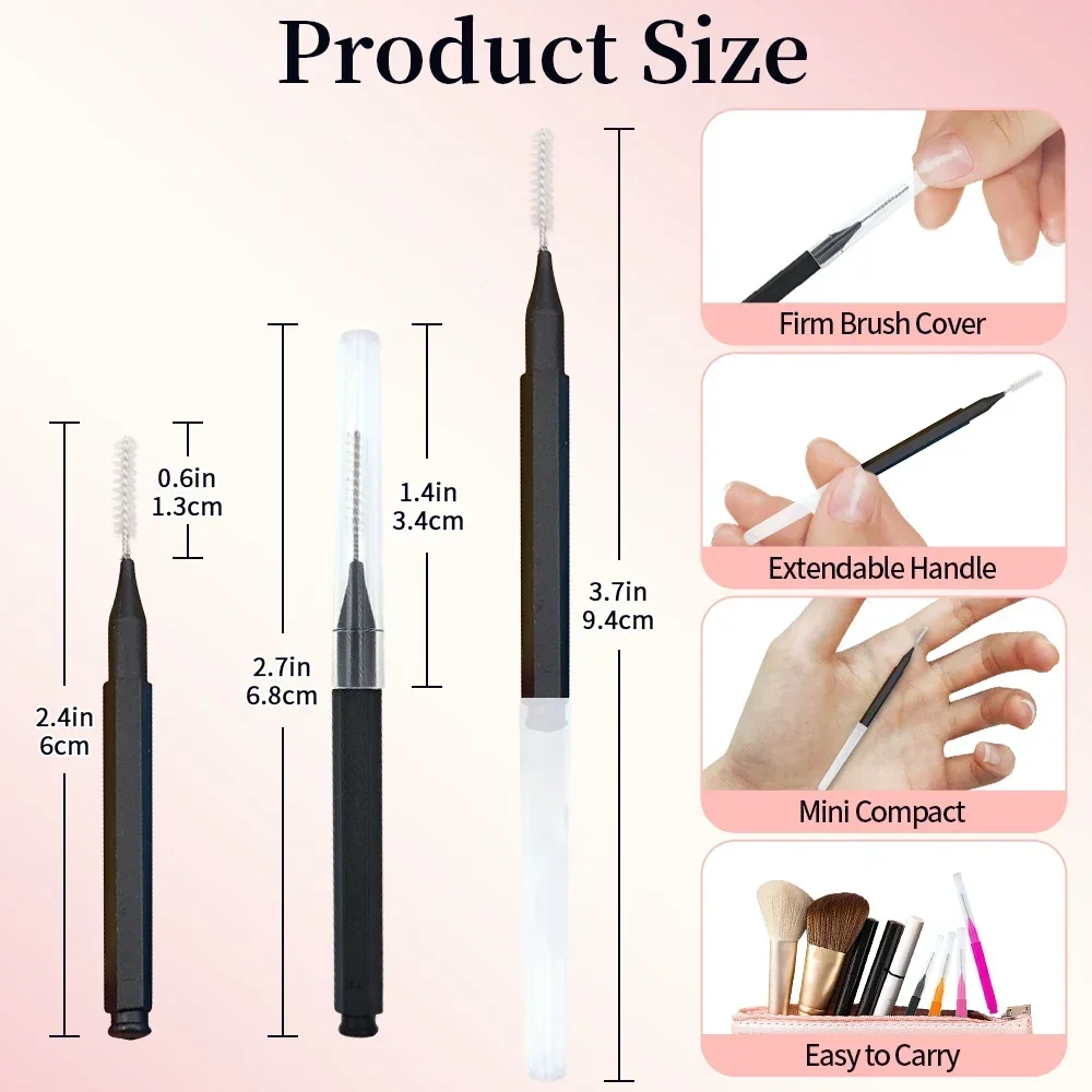 5/10/50 buah sikat alis Mini s - Eyelash Extension Guide ulasan dan harga