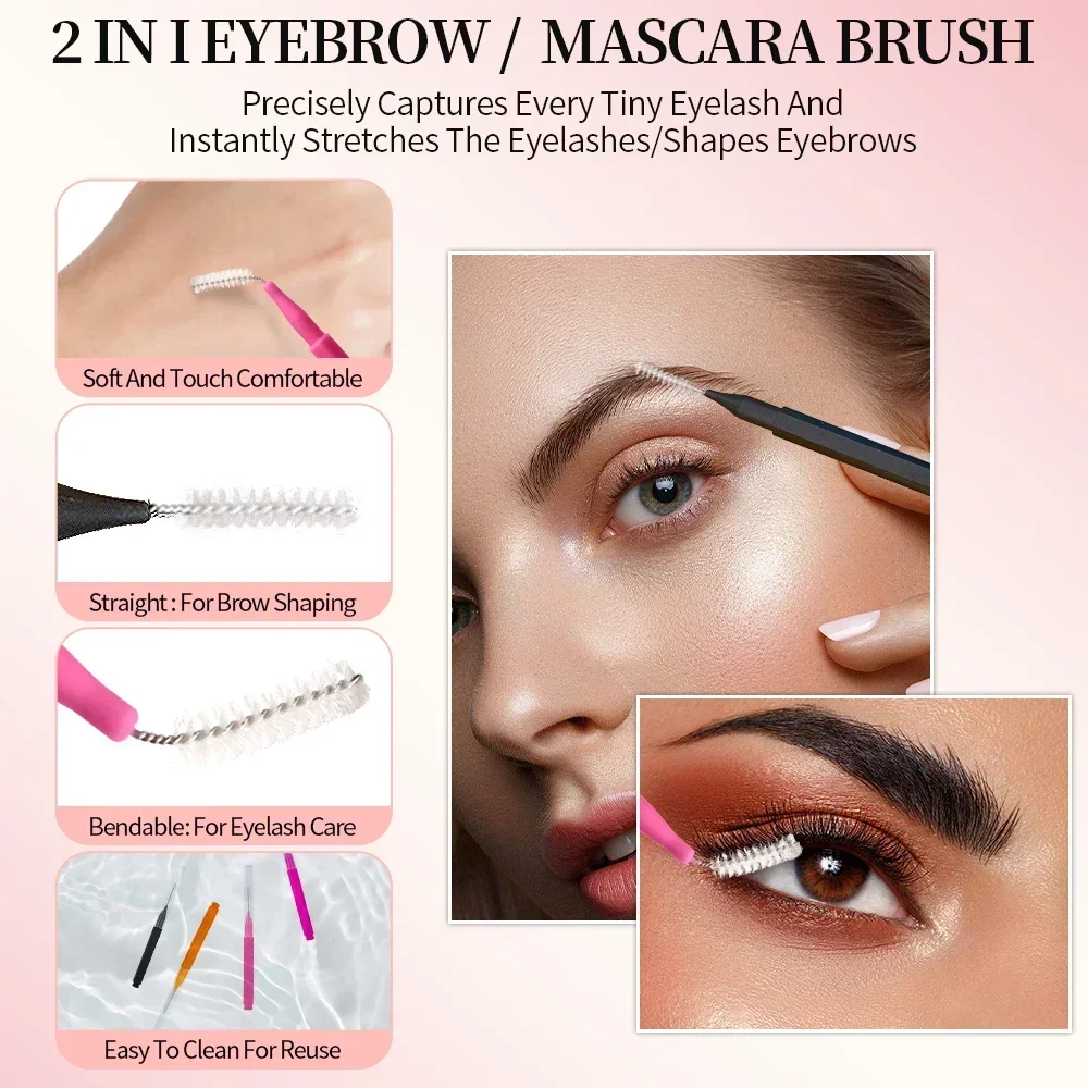 5/10/50 buah sikat alis Mini s - Eyelash Extension Guide ulasan dan harga