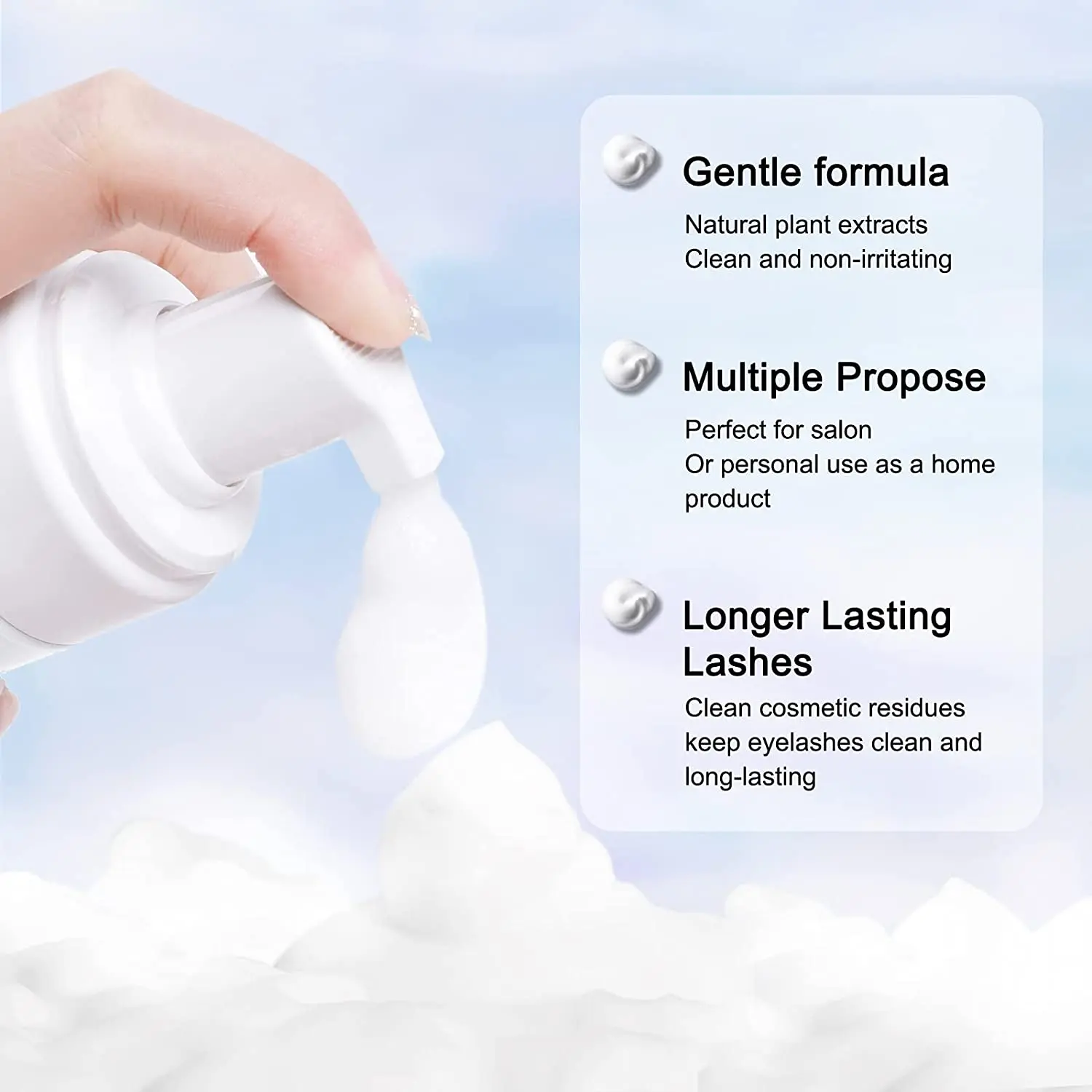 50ml Lanthome ekstensi bulu ma - Eyelash Extension Wash Kit ulasan dan harga