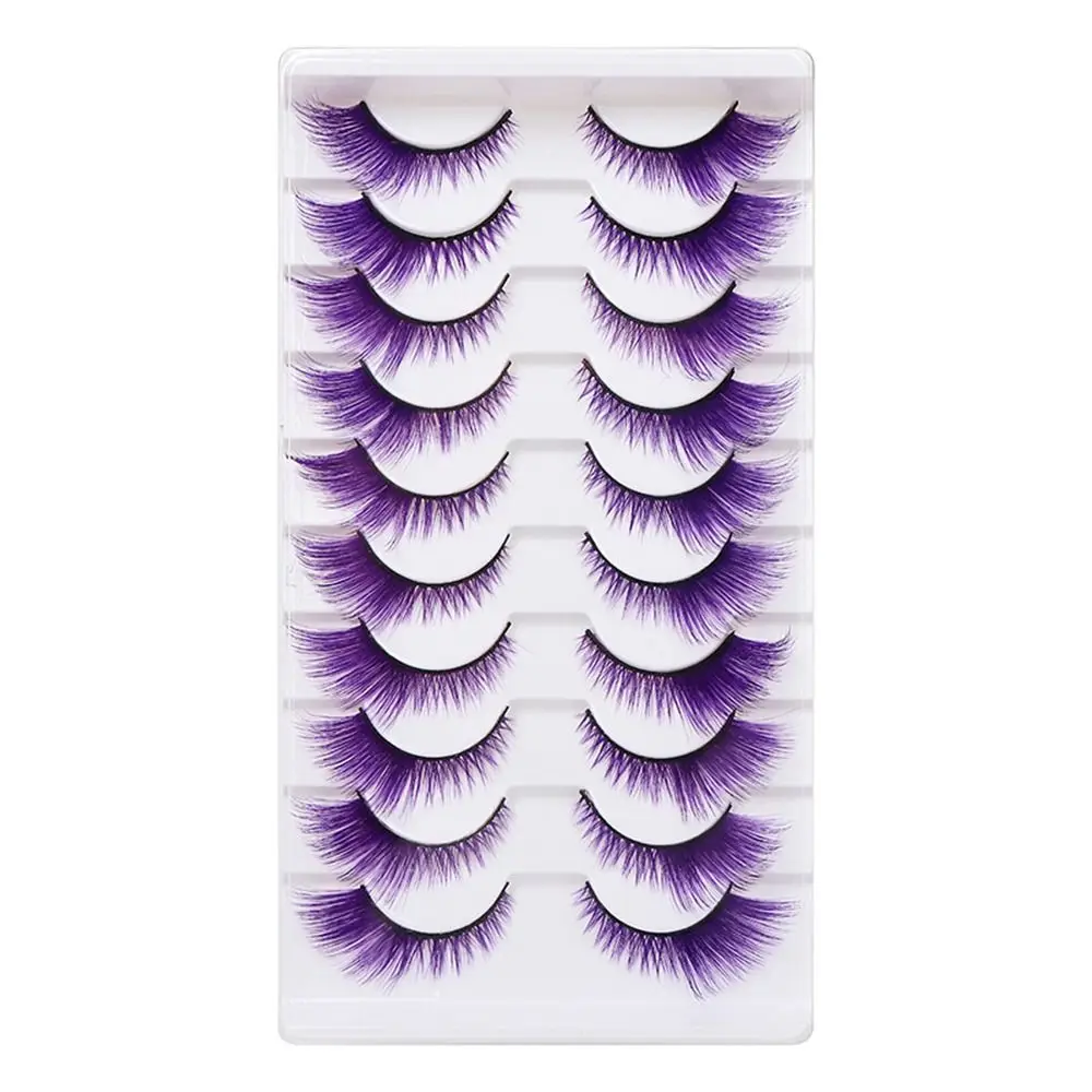 10 Pasang Bulu Mata Berwarna T - Eyelash Extension Cat Eye ulasan dan harga