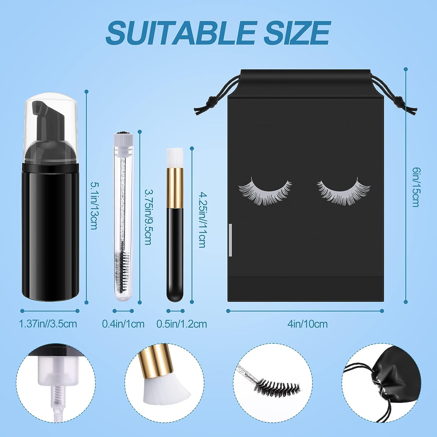 Set peralatan rias ekstensi bu - Eyelash Extension Wash Kit ulasan dan harga