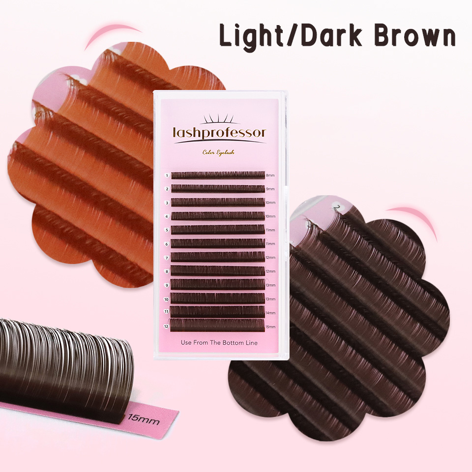 Ekstensi Bulu Mata Coklat Tua  - Lash Tile Palette ulasan dan harga