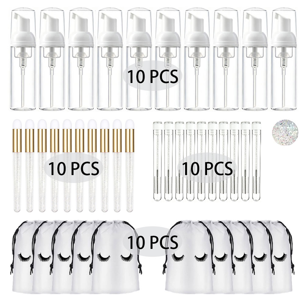 20/40 buah, botol plastik beru - Refill Eyelash Extension ulasan dan harga