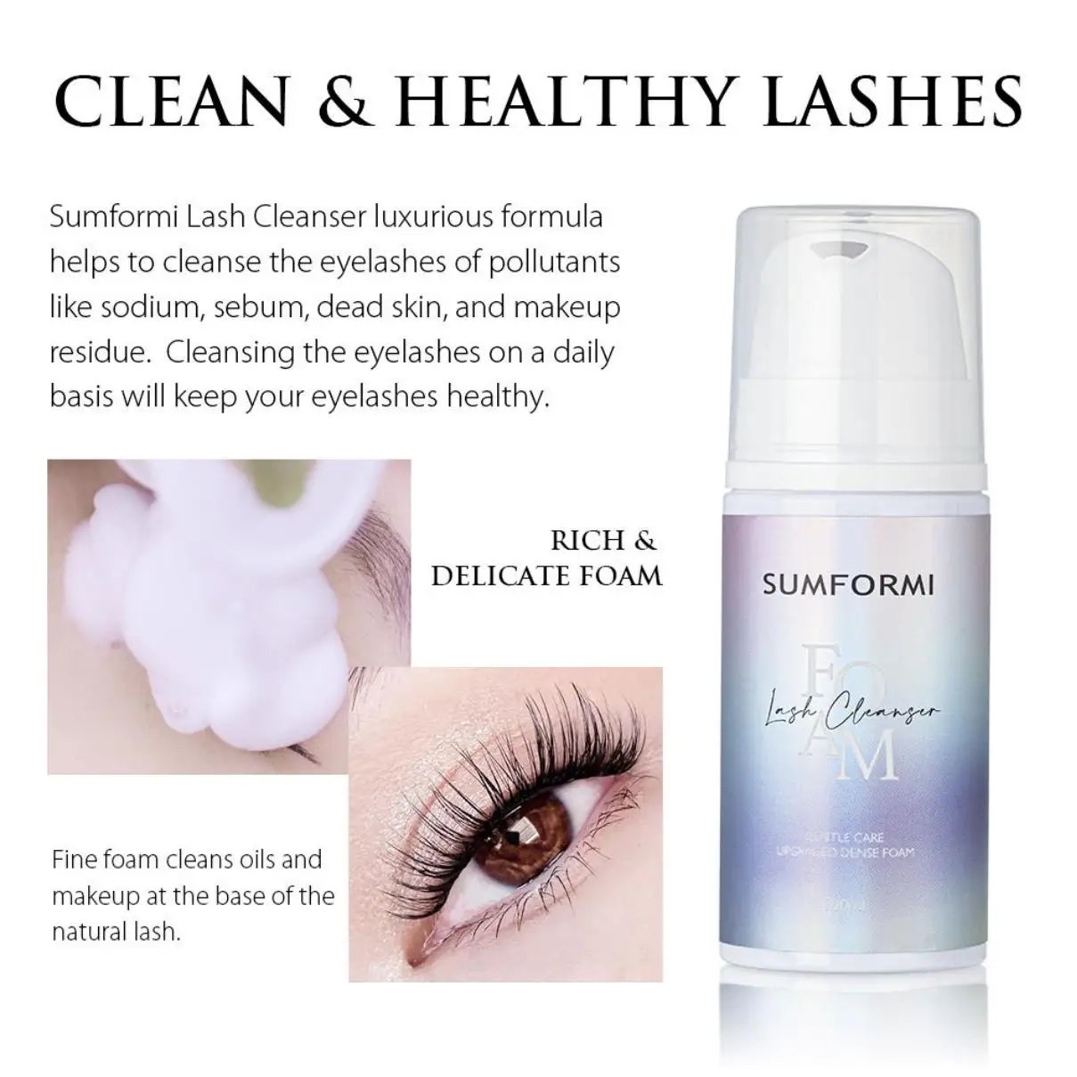 Sum100Ml Sampo Pembersih Busa  - Eyelash Extension Foam Cleanser ulasan dan harga
