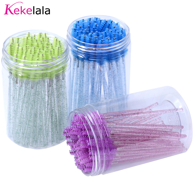50 buah/botol sikat ekstensi b - Eyelash Extension Vendor ulasan dan harga