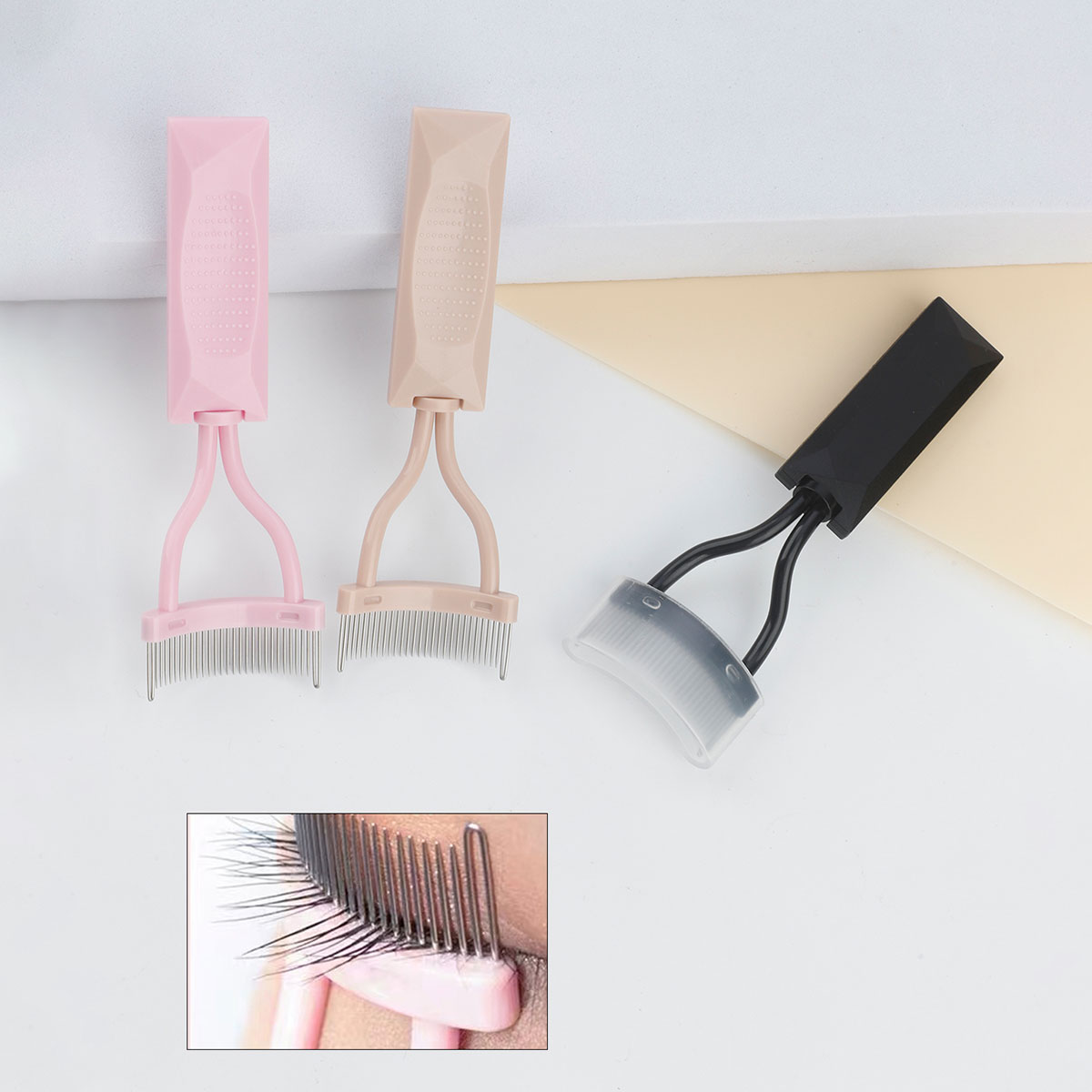 1 buah Sisir Alis Bergigi Baja - Eyelash Extension Guide ulasan dan harga
