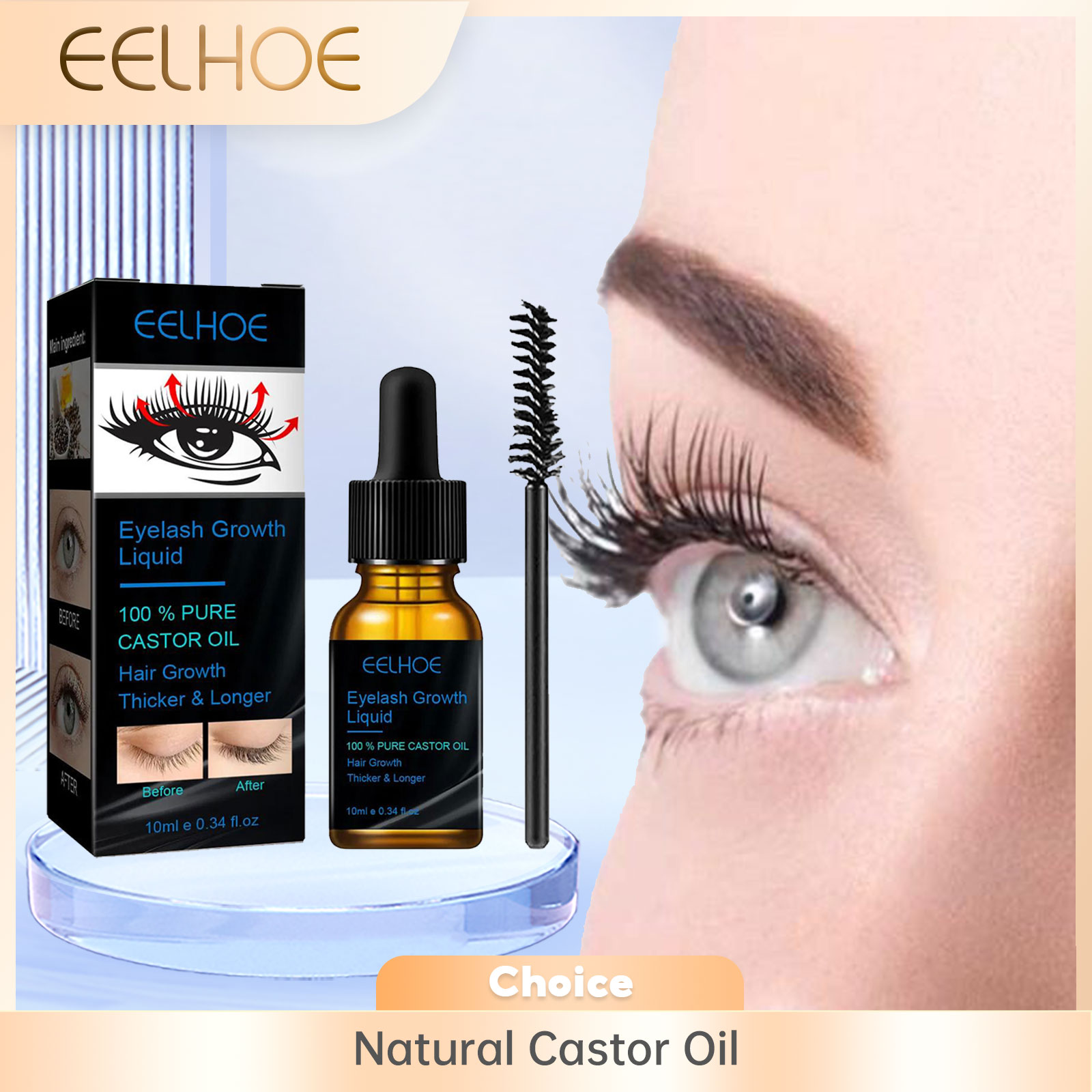 Serum Penumbuh Bulu Mata Minya - Eyelash Extension Human Hair ulasan dan harga