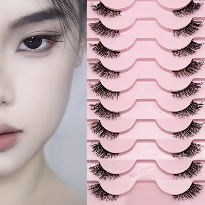 10 Pasang Bulu Mata Setengah A - Eyelash Extension Cat Eye ulasan dan harga