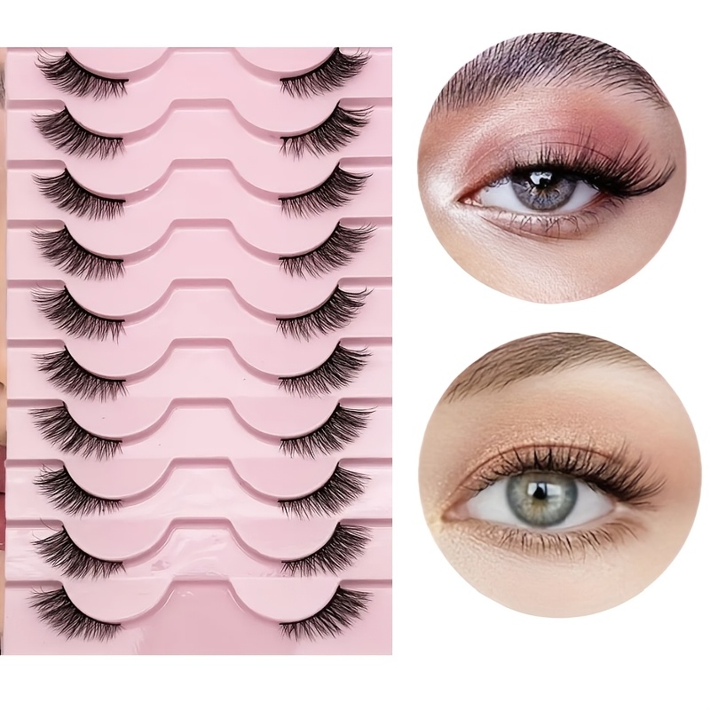 10 Pasang Bulu Mata Setengah A - Eyelash Extension Cat Eye ulasan dan harga