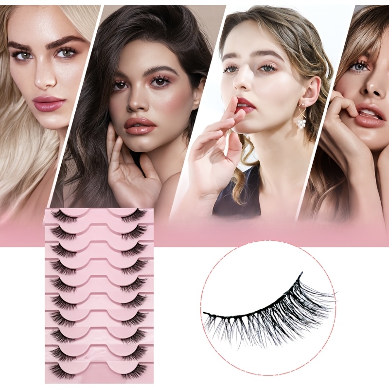 10 Pasang Bulu Mata Setengah A - Eyelash Extension Cat Eye ulasan dan harga