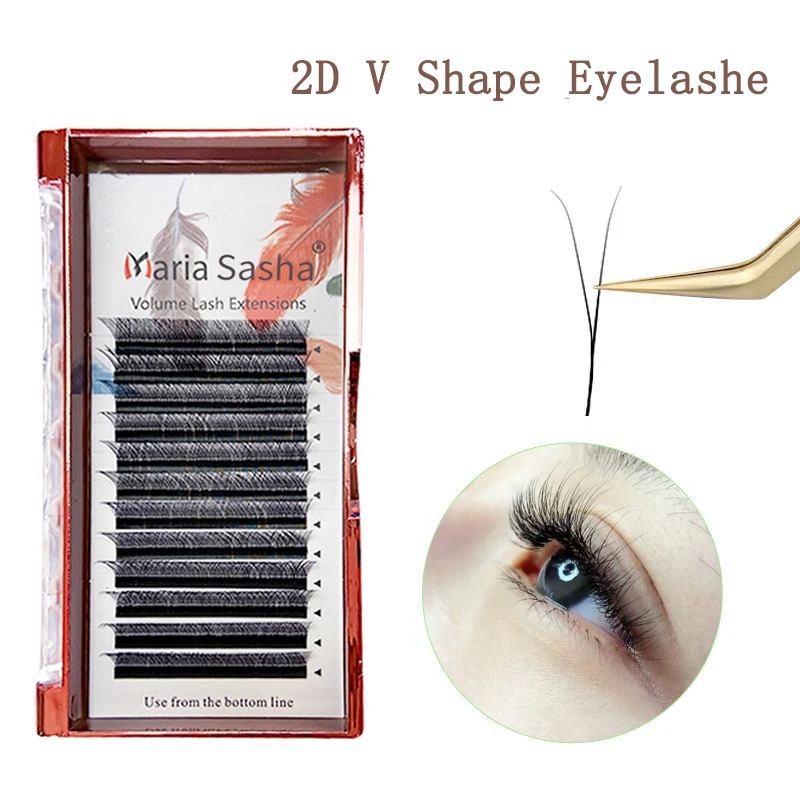 MARIA 2D Y Bentuk Bulu Mata Ta - Eyelash Extension Human Hair ulasan dan harga