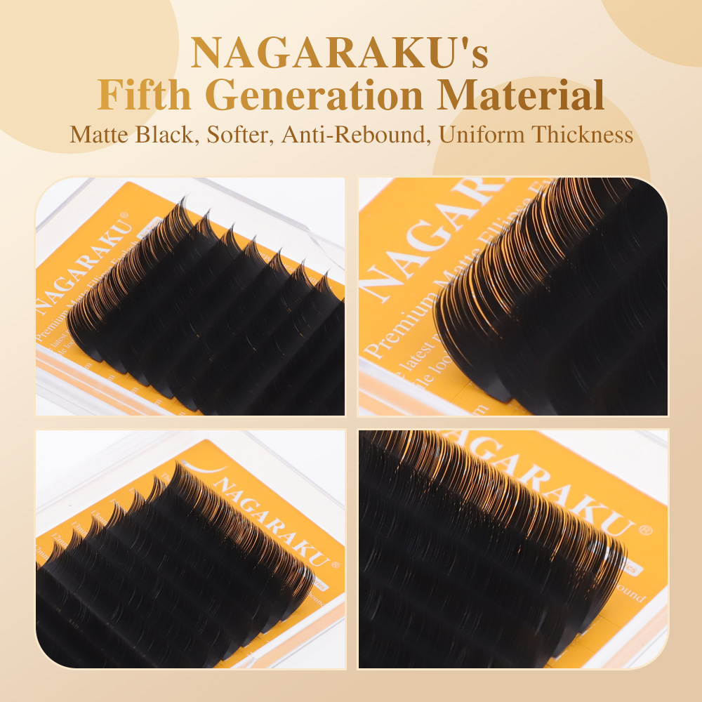 NAGARAKU Bulu Mata Elips Matte - Eyelash Extension Human Hair ulasan dan harga