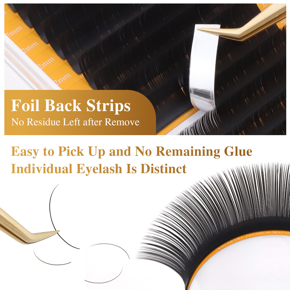 NAGARAKU Bulu Mata Elips Matte - Eyelash Extension Human Hair ulasan dan harga